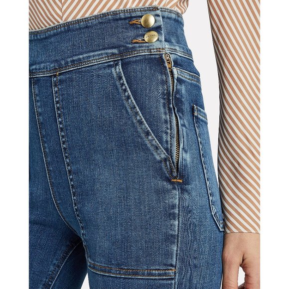 Frame Denim Le Francoise Flare Jeans High Waisted Full Length Long Bell Bottoms - Picture 5 of 15